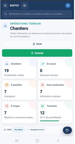Erp chantiers
